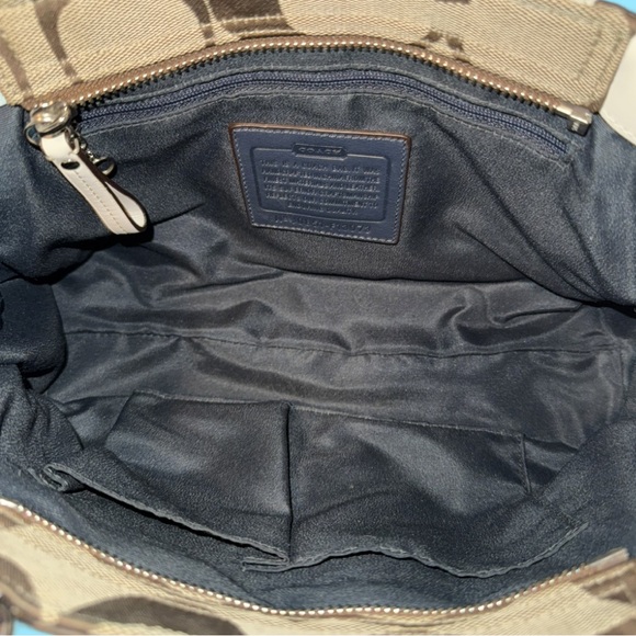 Coach Hampton Canvas/Leather Handbag J0851-F13073 - Picture 8 of 8